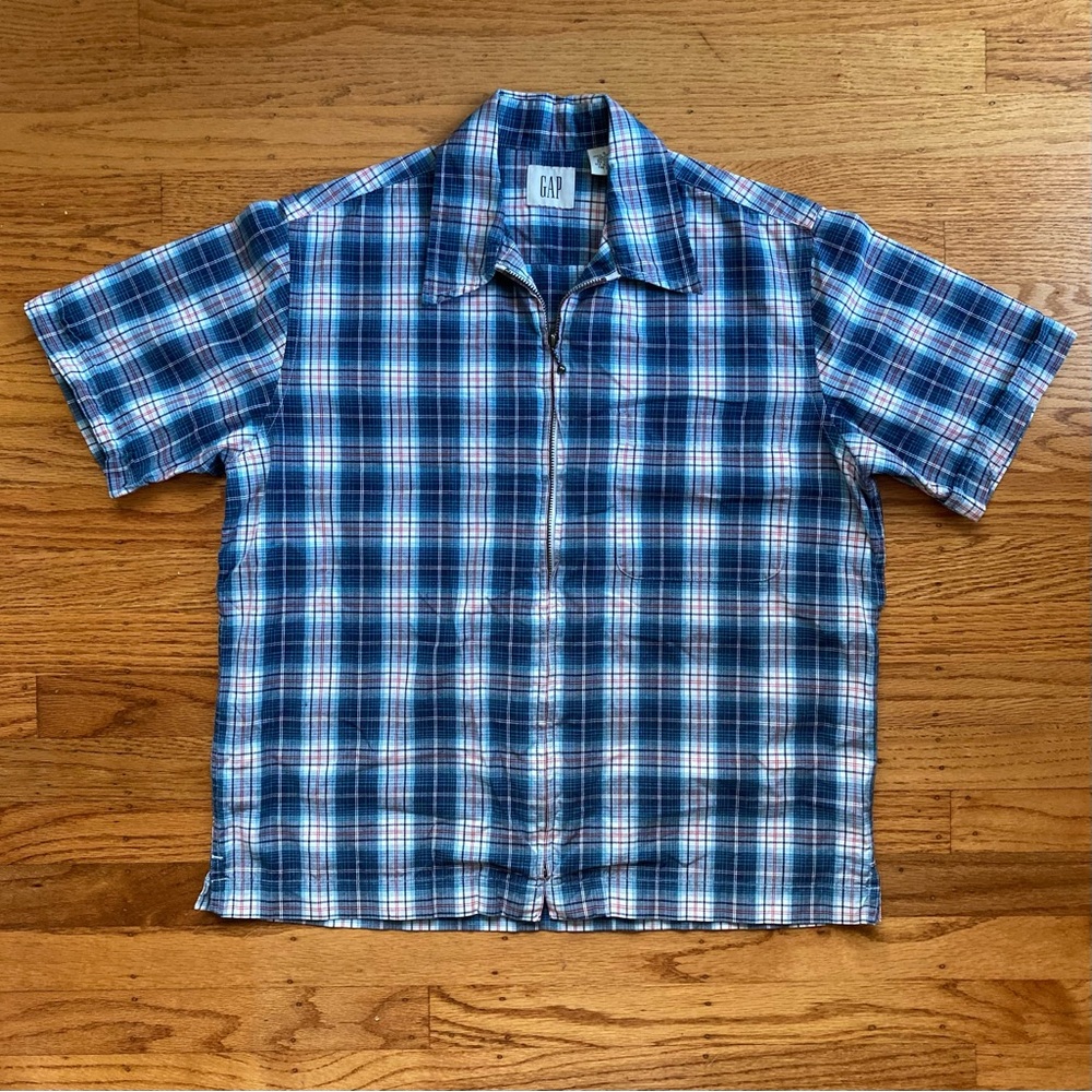 THE GAP Late-90s Oversized Zip-down Shirt